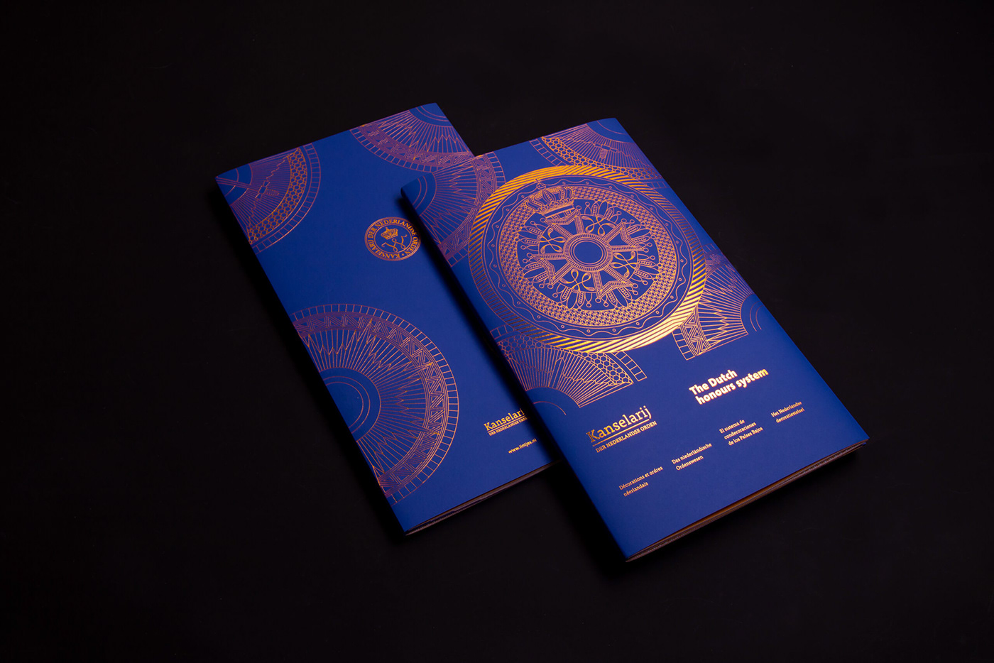 graphic design  foil print foil copper royal ILLUSTRATION  brochure Booklet