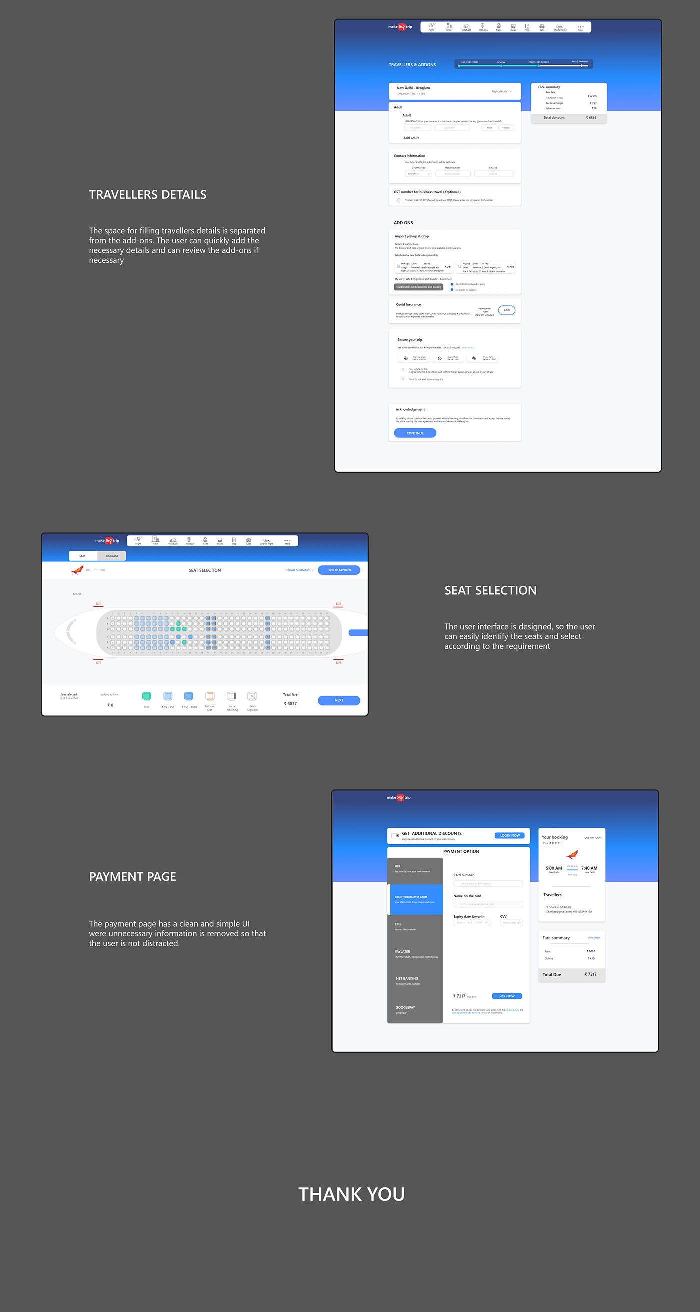 Appdesign CaseStudy flight makemytrip productdesign UI ux websitedesign