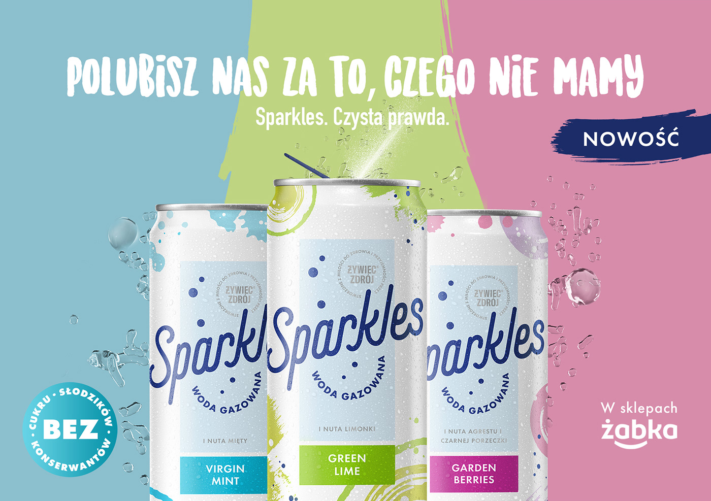 Advertising  Danone marketing   poland product launch soft drink sparkles vmly&r water Żywiec Zdrój