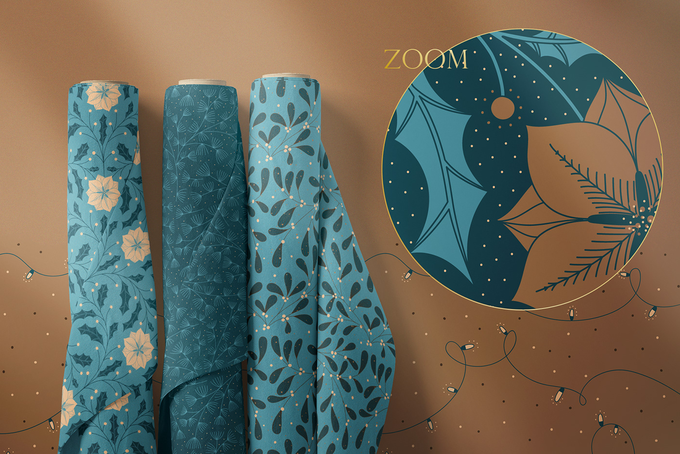 adobe illustrator Christmas Holiday ILLUSTRATION  Nutcracker ornament pattern print vector Wrapping paper