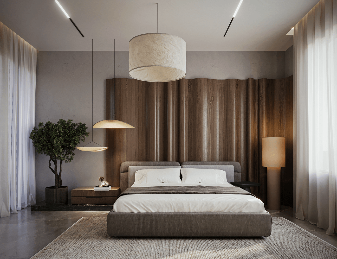Interior design architecture Render minimal home decor