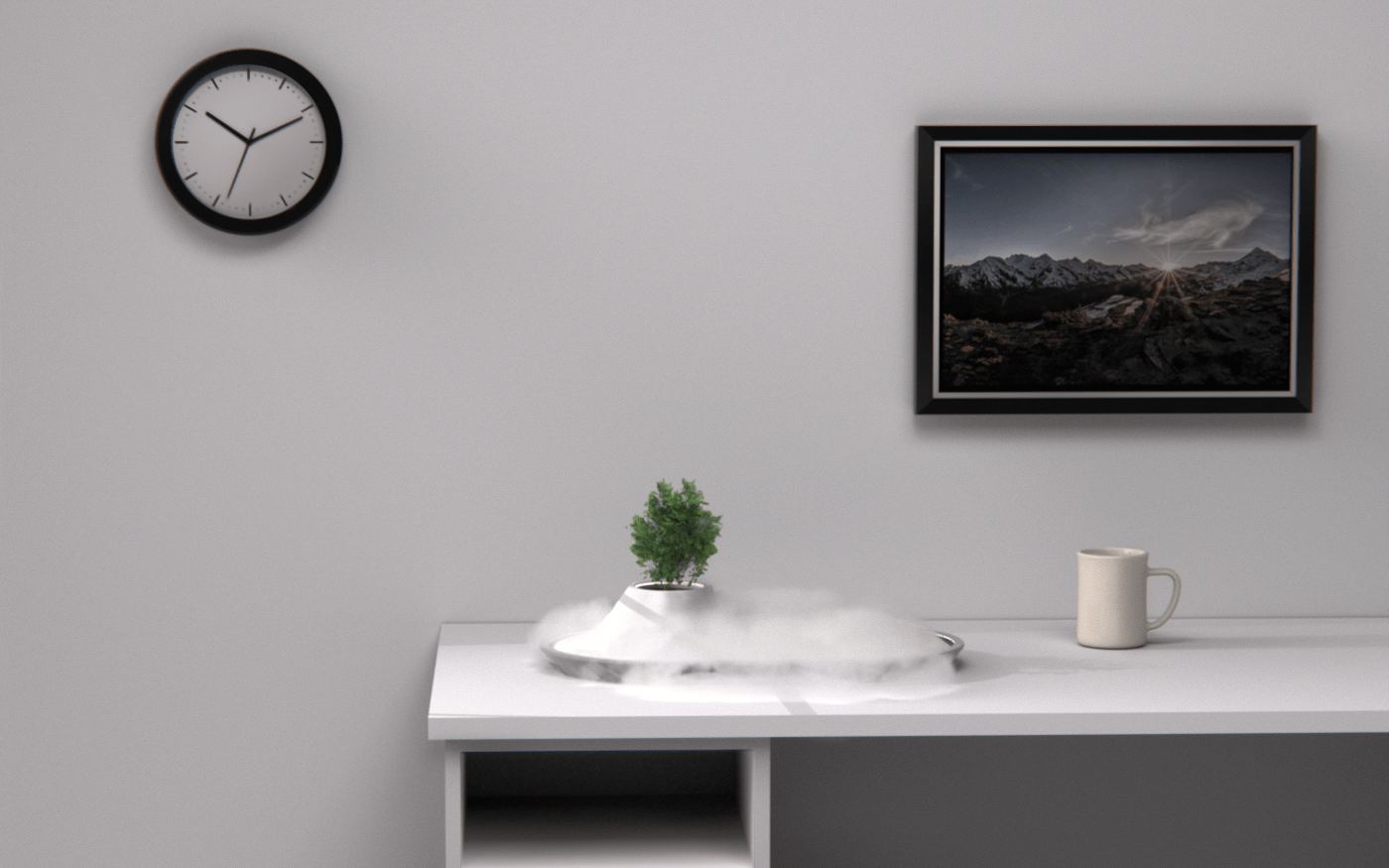 desk environment house humidifier industrial design  natural Office PLANTERIOR plants product design 