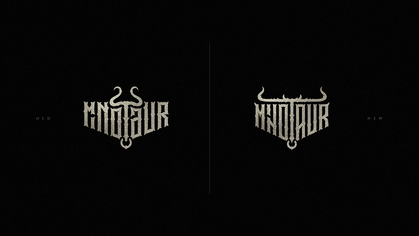 brand identity Centaur fantasy lettering Logo Design minotaur mythology satyr typography   visual identity