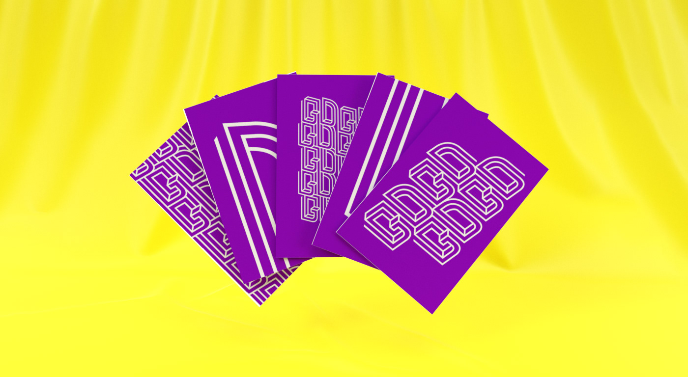 branding  identity Games opticalillusion illusion purple logo graphicdesign Logotype eventagency