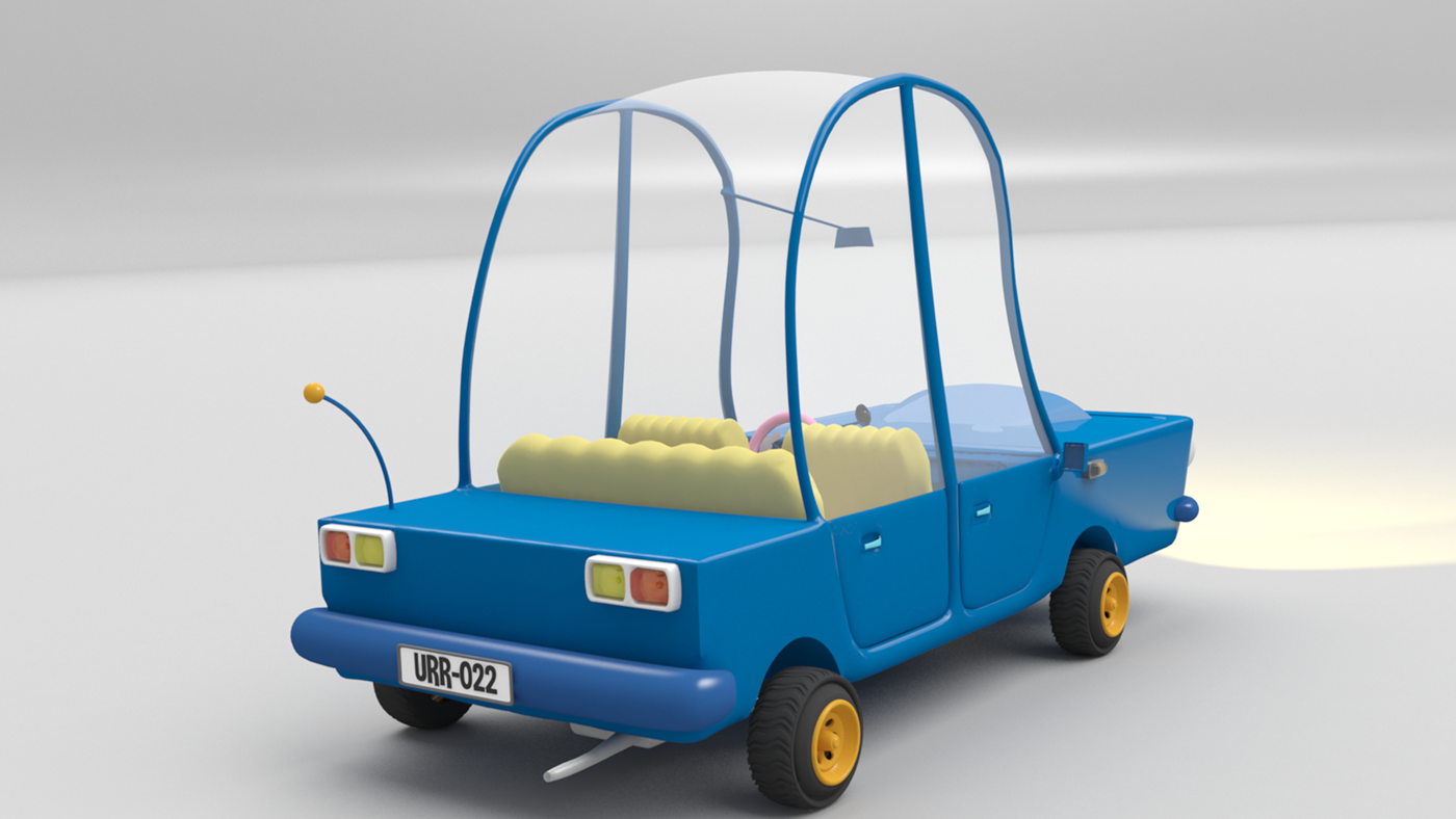3D animation  CGI 3d car Character design 