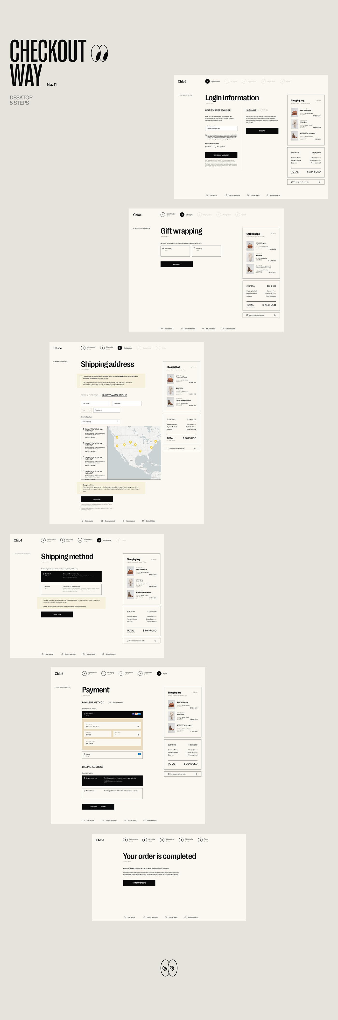 design e-commerce Fashion  Interface Minimalism motion redesign typography   ux/ui Web