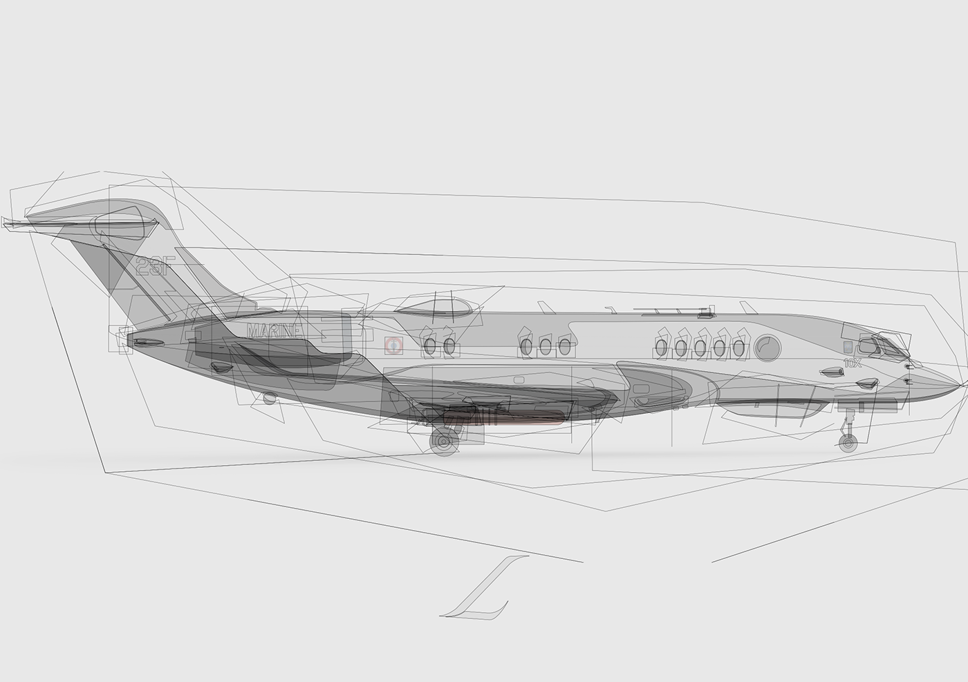 A350F affinity designer Airbus Aircraft airline Antonov 225 beluga Falcon 10X Livery