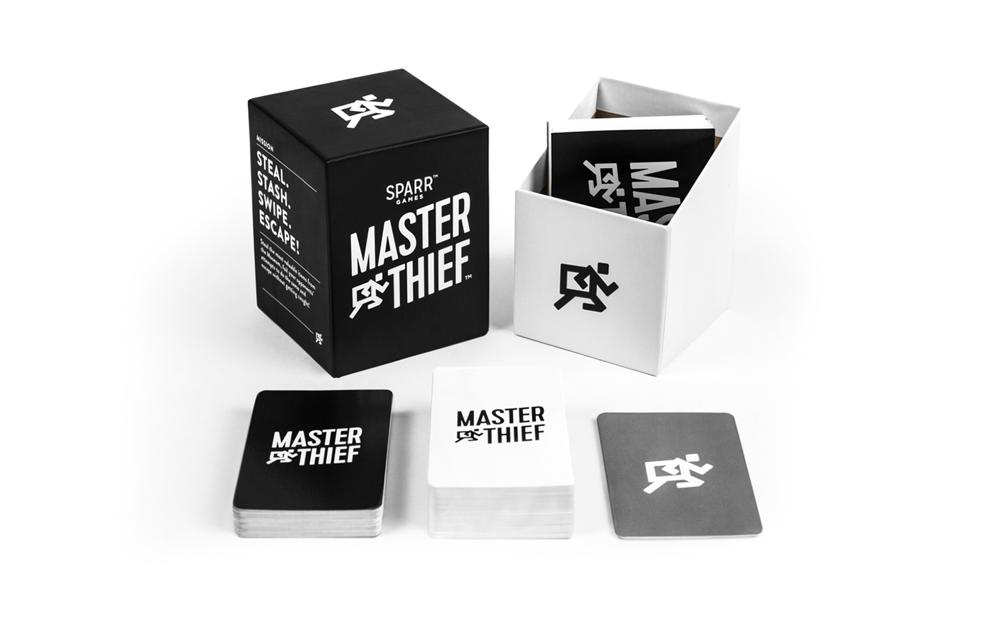 game card game game design  Logo Design product design  Master Thief sparr games museum