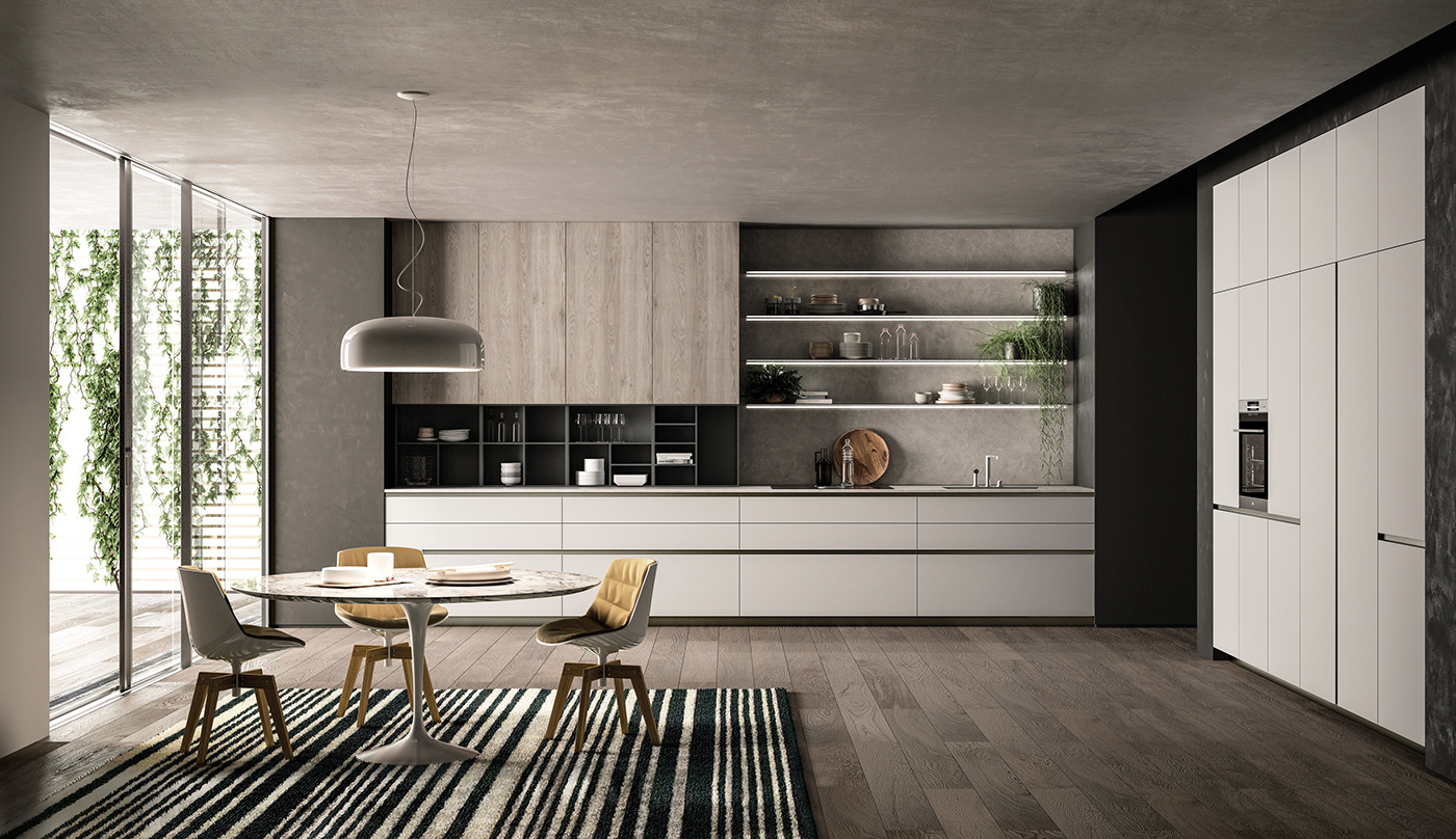 kitchen inspiration Interior design rendering Render arion kitchen 2018 studio podrini Style