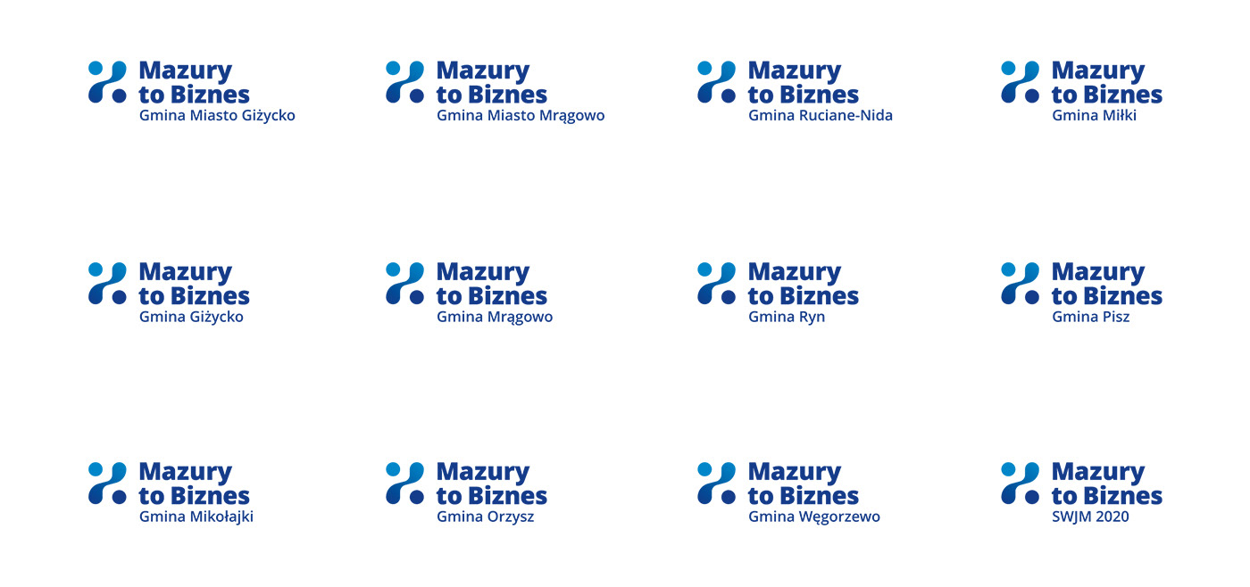 Mazury biznes business lake logo identity corporate brand