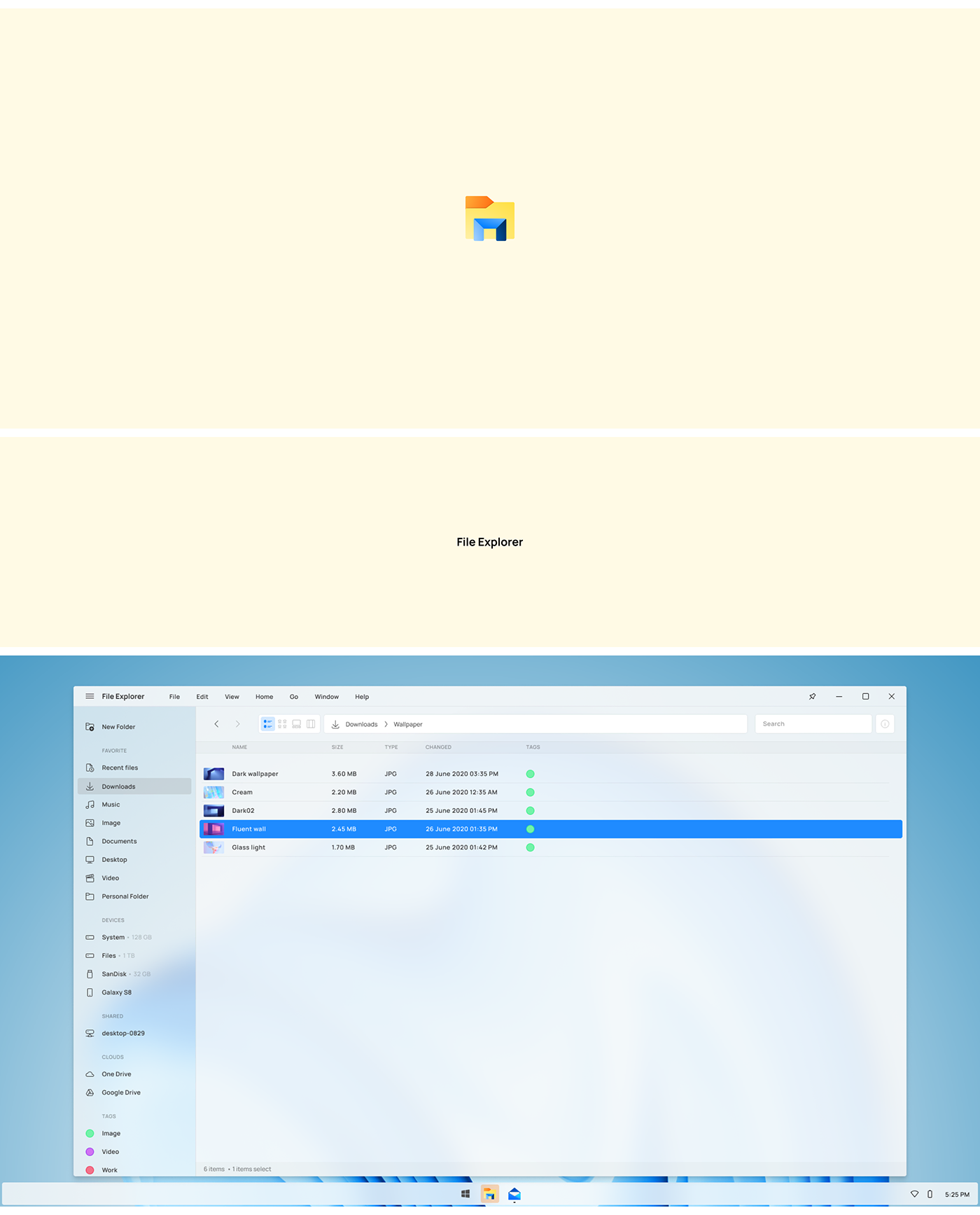 concept design fluent design Microsoft minimal Operation system simple UI/UX user interface windows