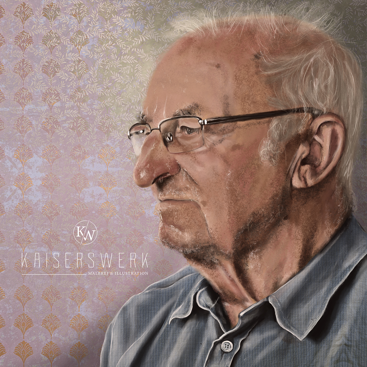 adobe fresco face old man portrait portraitier