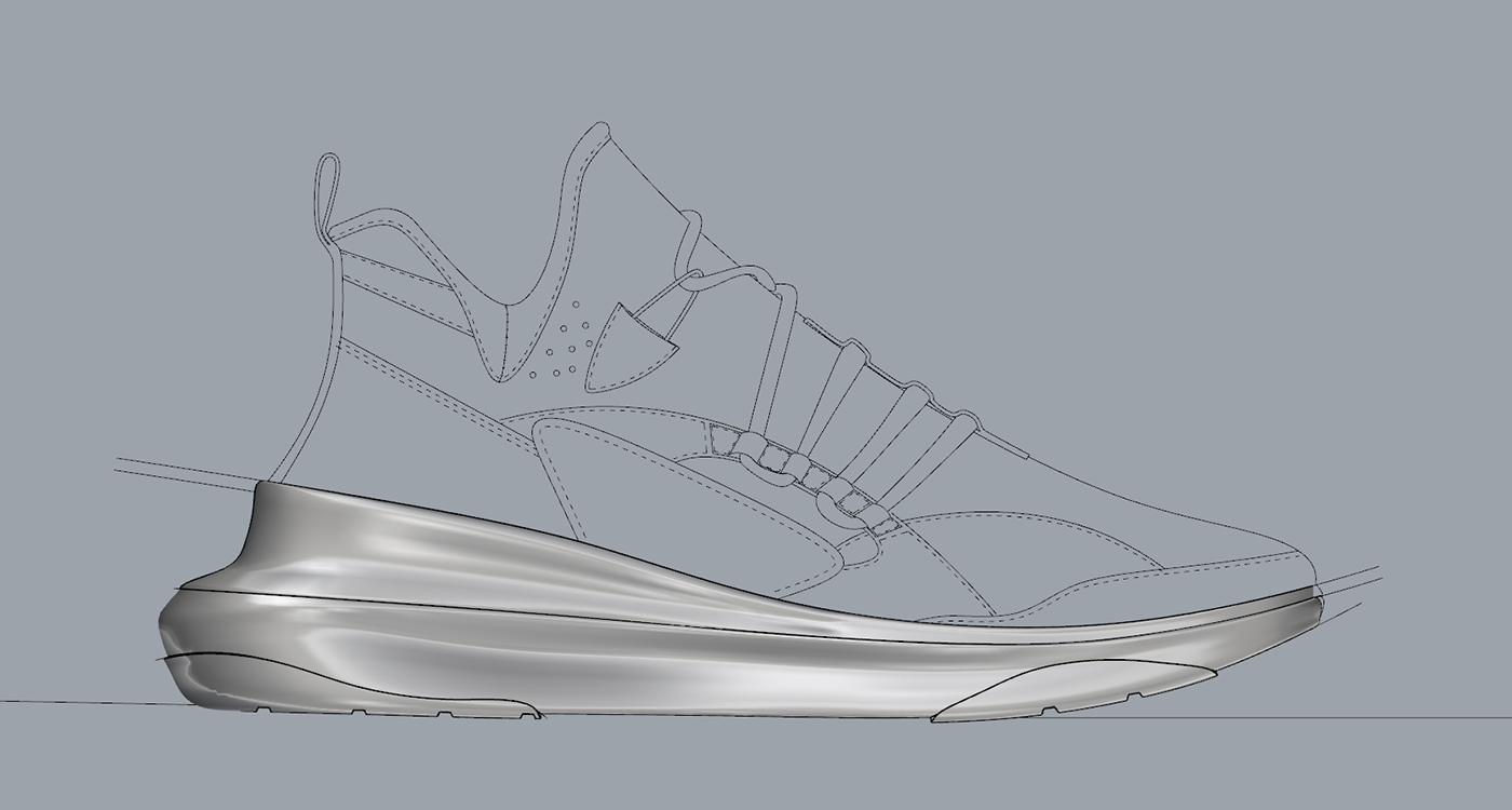 blender rhiniceros sneaker design Style Street Fashion  concept shoes 3D
