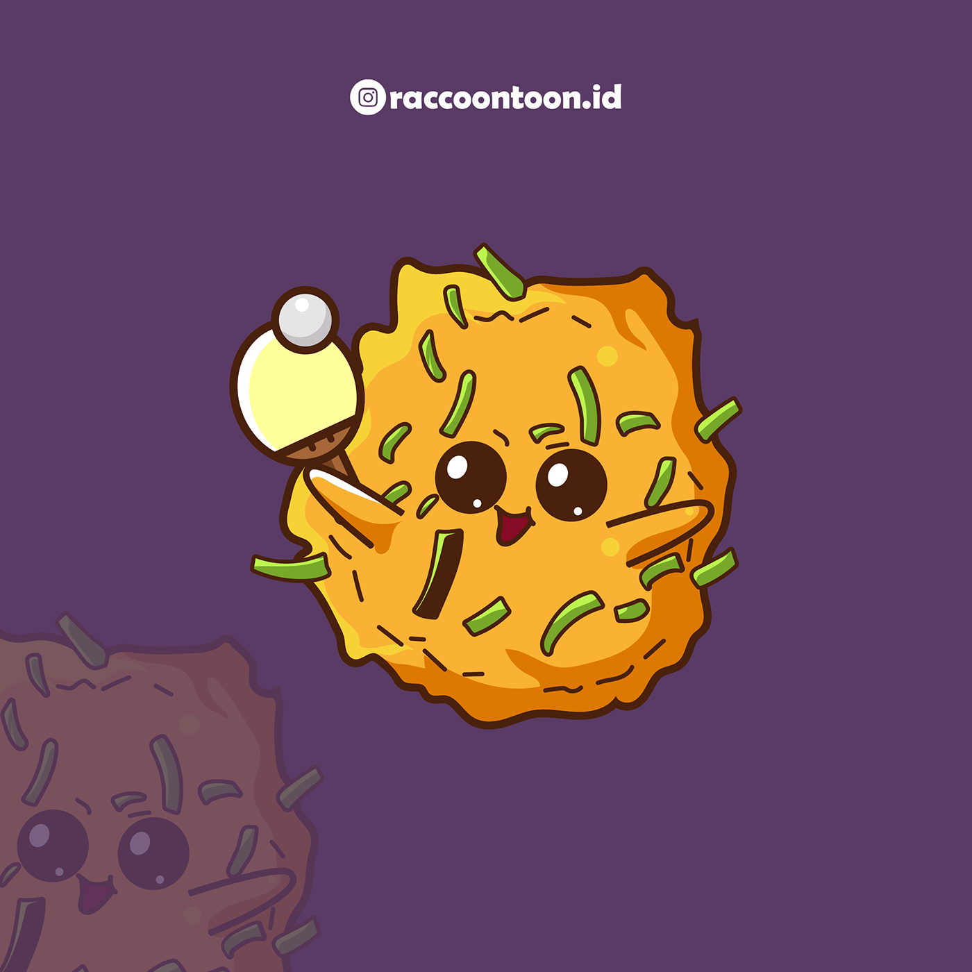 bakso bakwan cartoon Character design  Drawing  illustrations Indonesian food Logo Design mbe vector