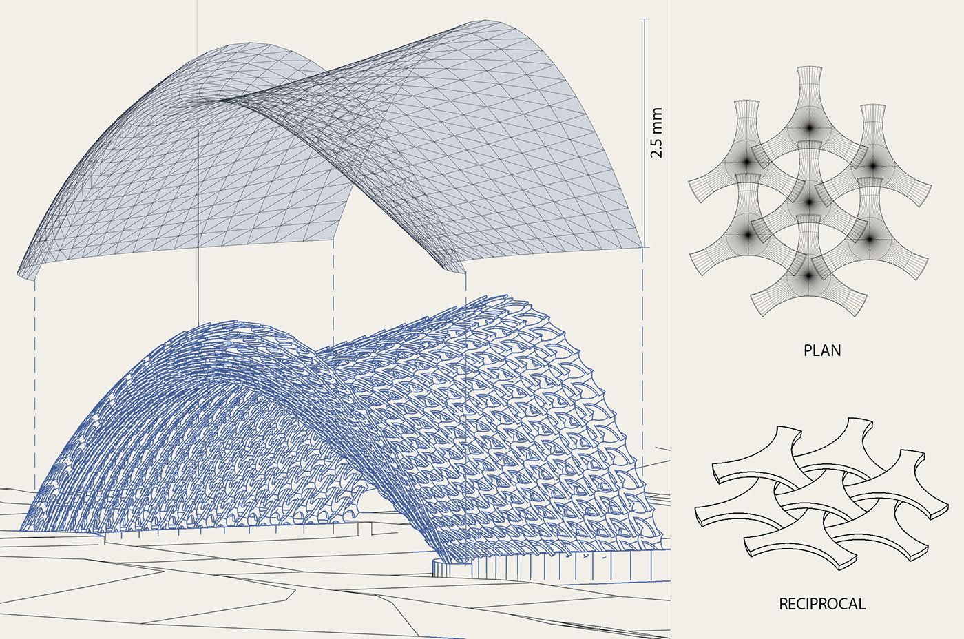 ILLUSTRATION  architecture pavilion parametric visualization typology