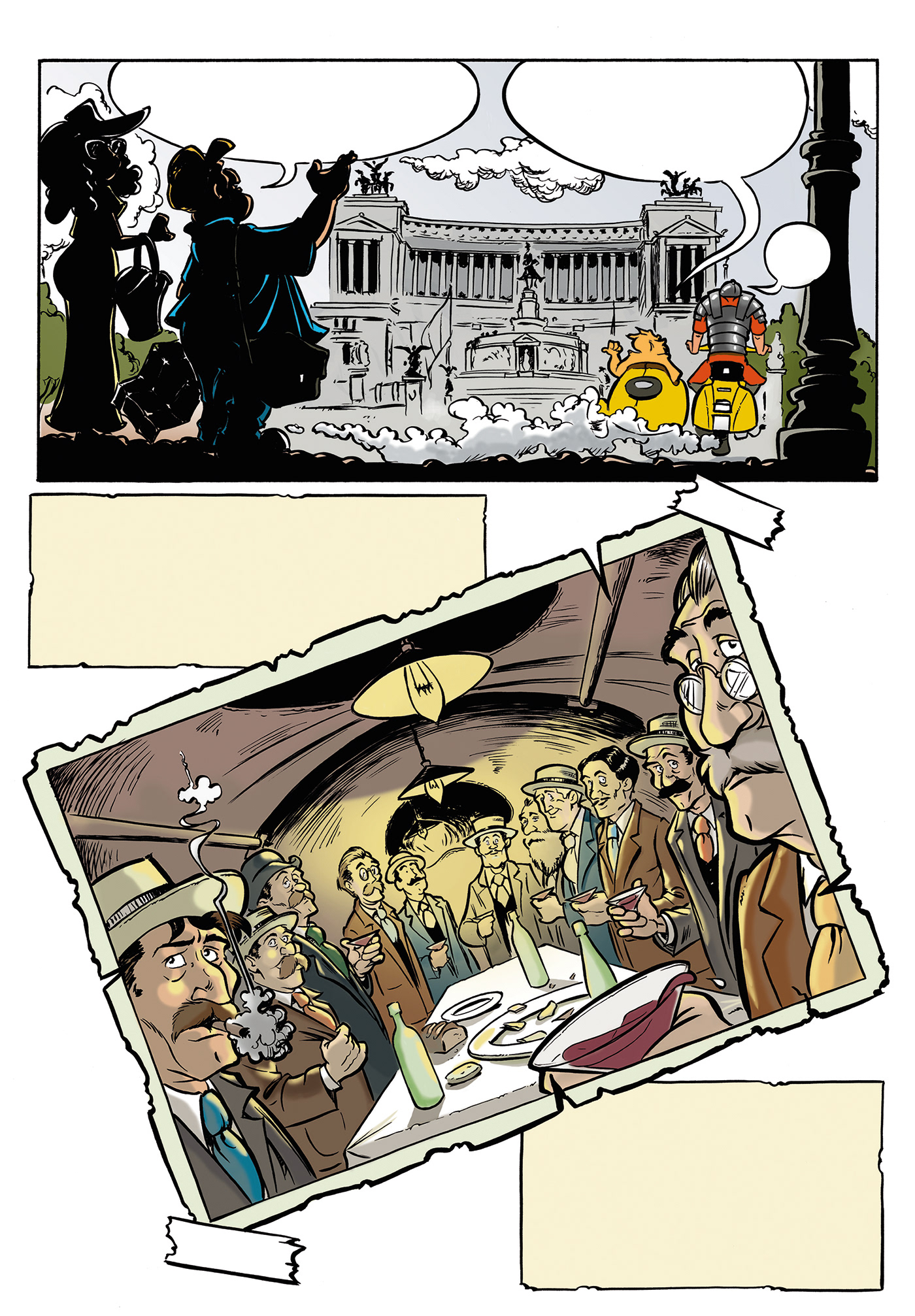 cartoon fumetto historieta bande dessinée turistic guide tavo comics Maurilio  Tavormina