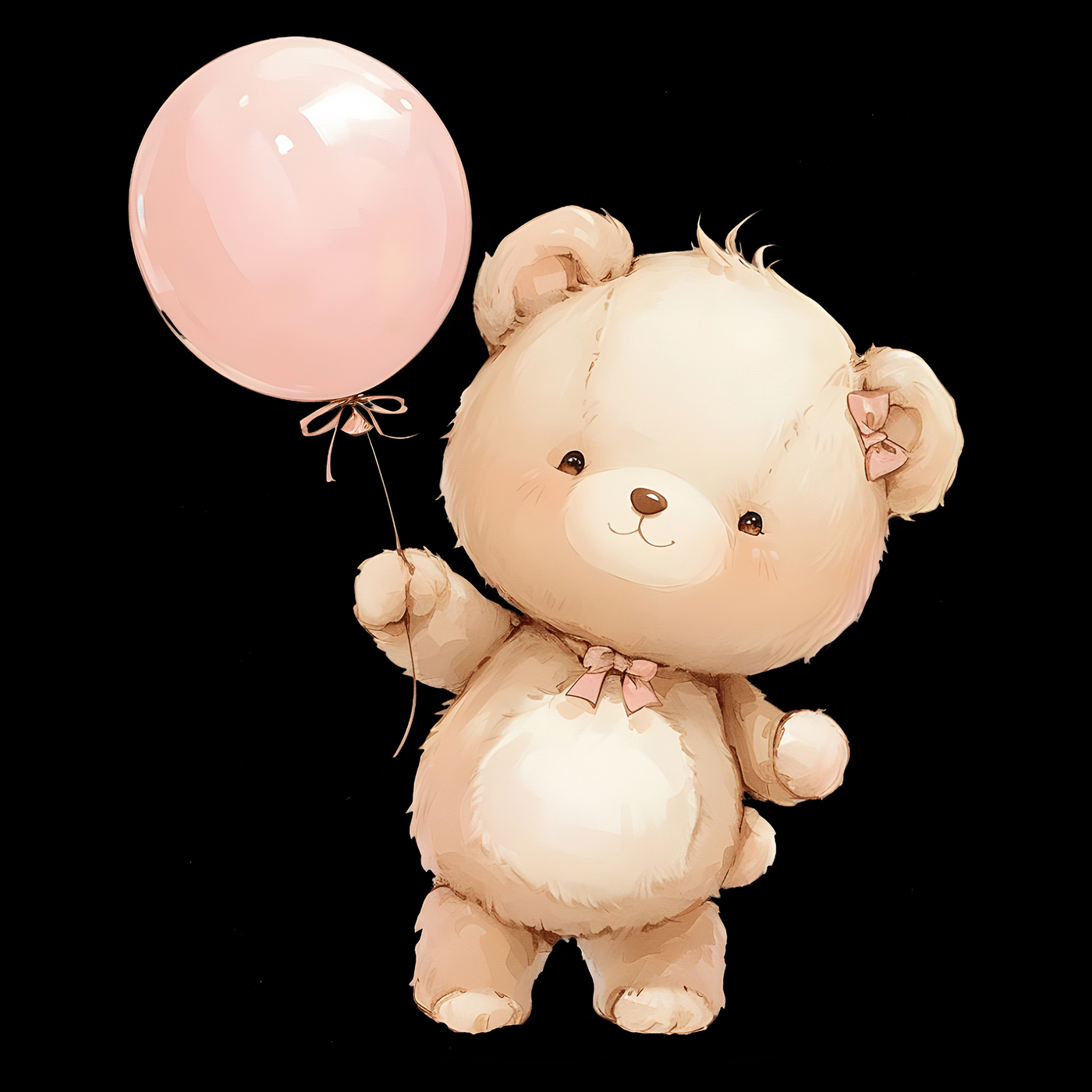 bear ILLUSTRATION  balloon cute
