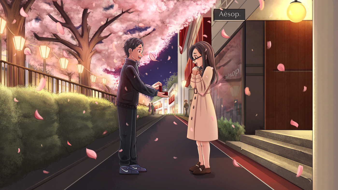 animation  anime digital illustration manga portrait wedding