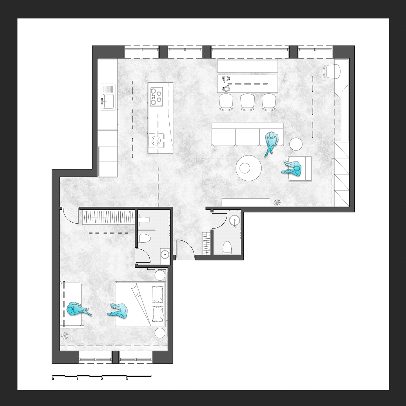 architecture archviz house interior design  Render renovation Residence snow visualization winter