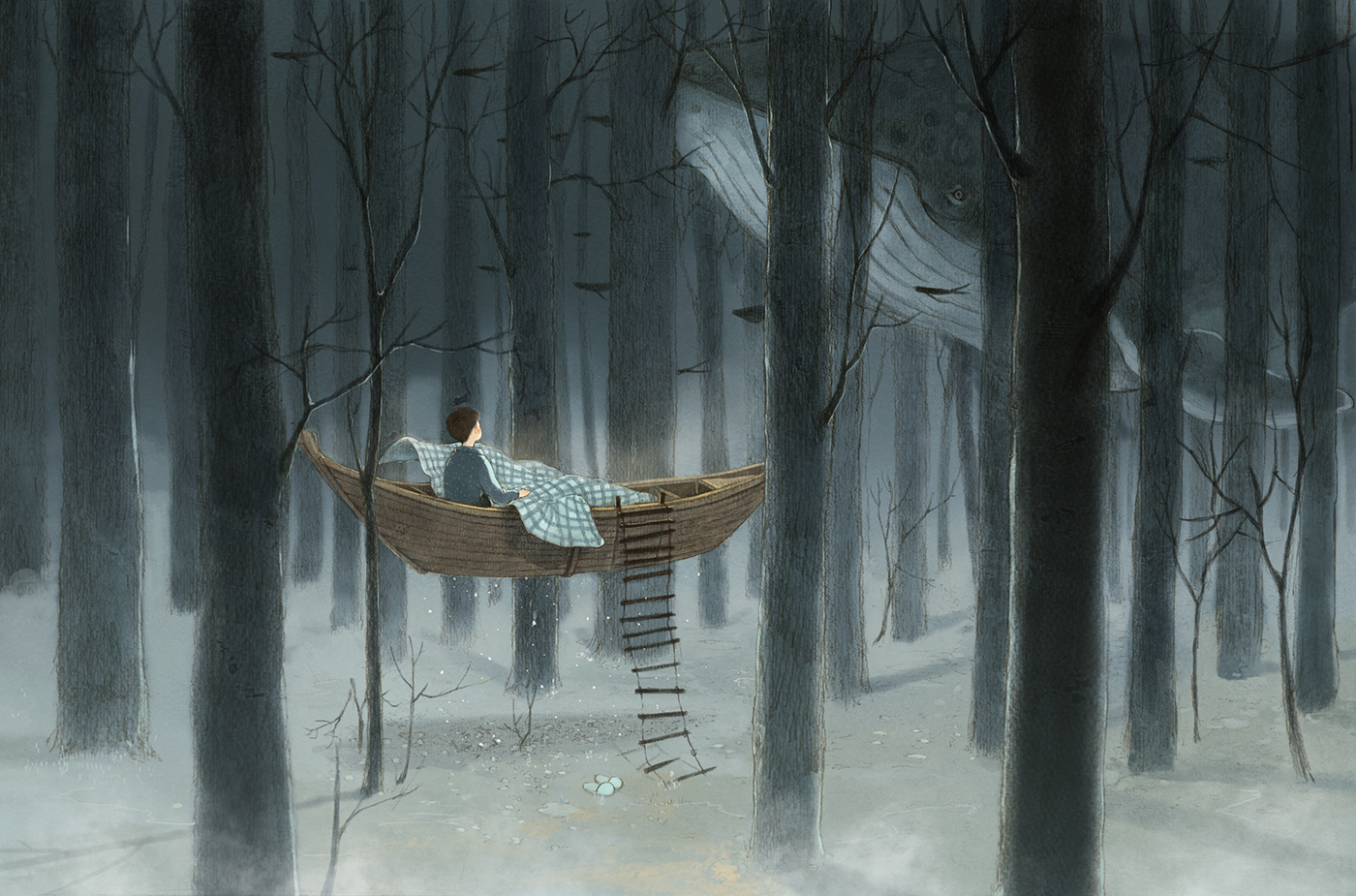 Beautiful Storybook Illustrations of People Communing with Nature by Jin Xingye