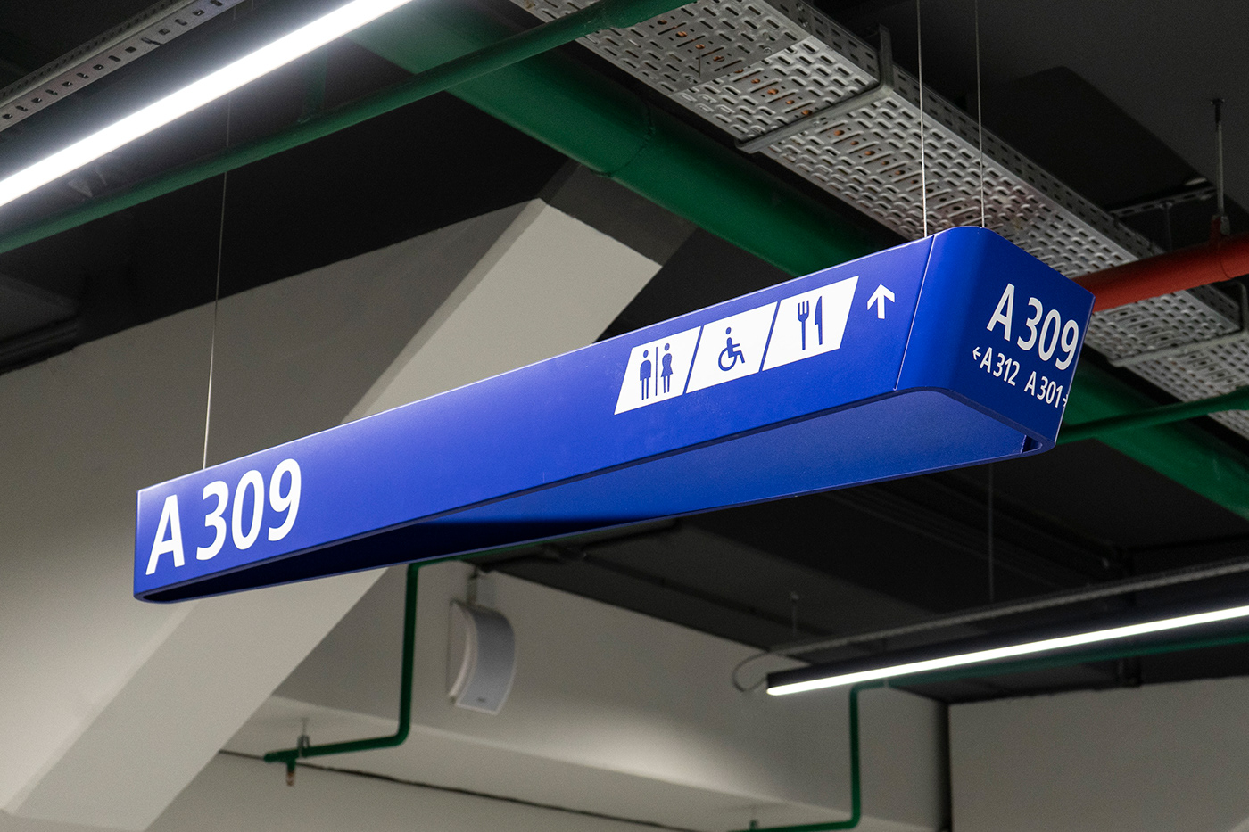 Signage wayfinding VTB navigation stadium industrial design  football soccer hockey