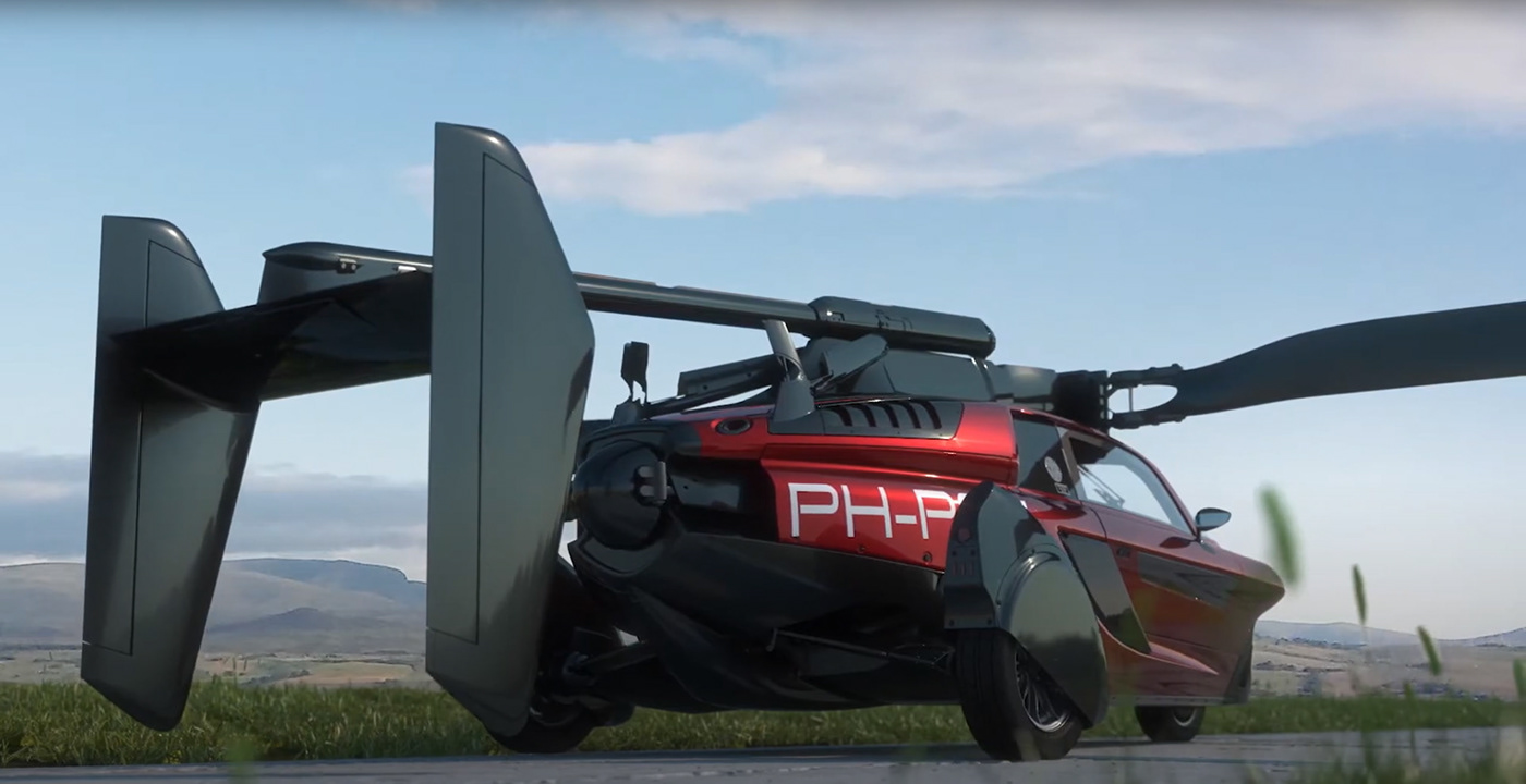 3d animatie 3d animation motion graphic Flying Car 3d flying car 3d Pal-V dutch flying car