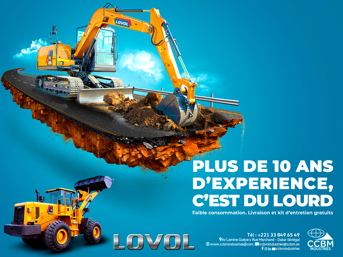 ads Advertising  concept designer Lovol marketing   Tractor Transport Truck Vehicle