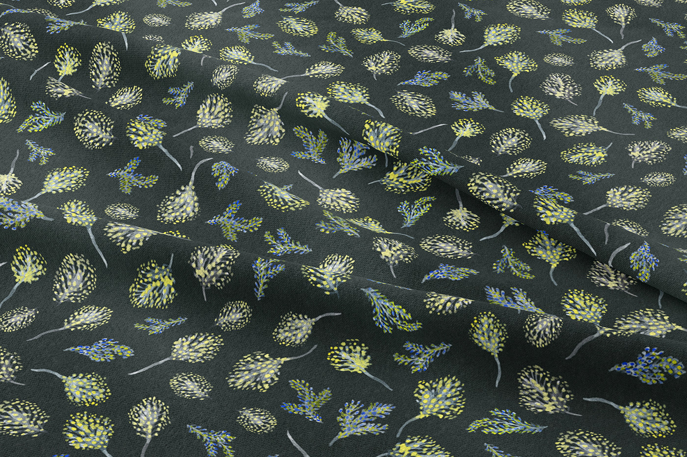artistic brushstroke Clothing ditsy floral floraldesign gouache pattern printdesign SurfacePattern