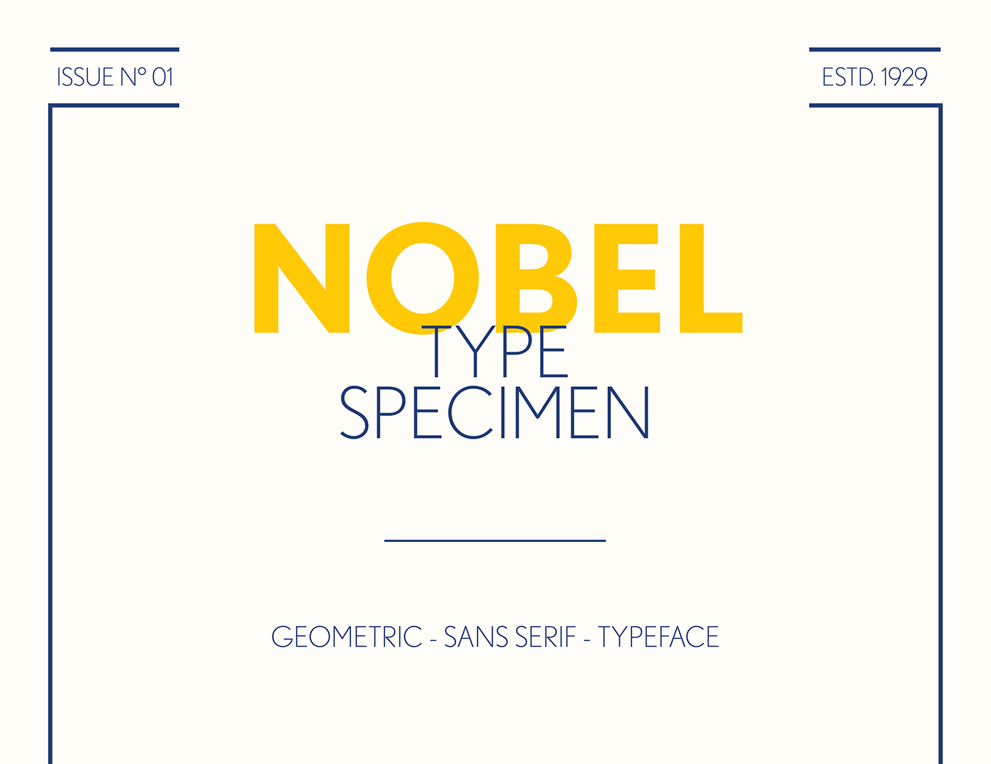 type nobel Type Specimen Illustrator book translucent adobe design typography   Typeface