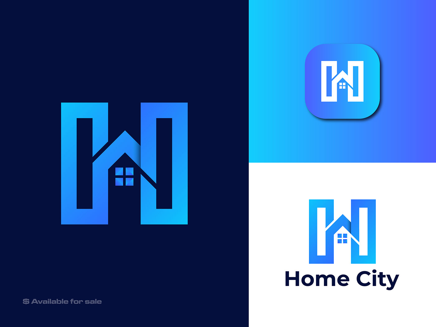 letter h home city Logo Design brand identity design vector logos Logotype Brand Design logo
