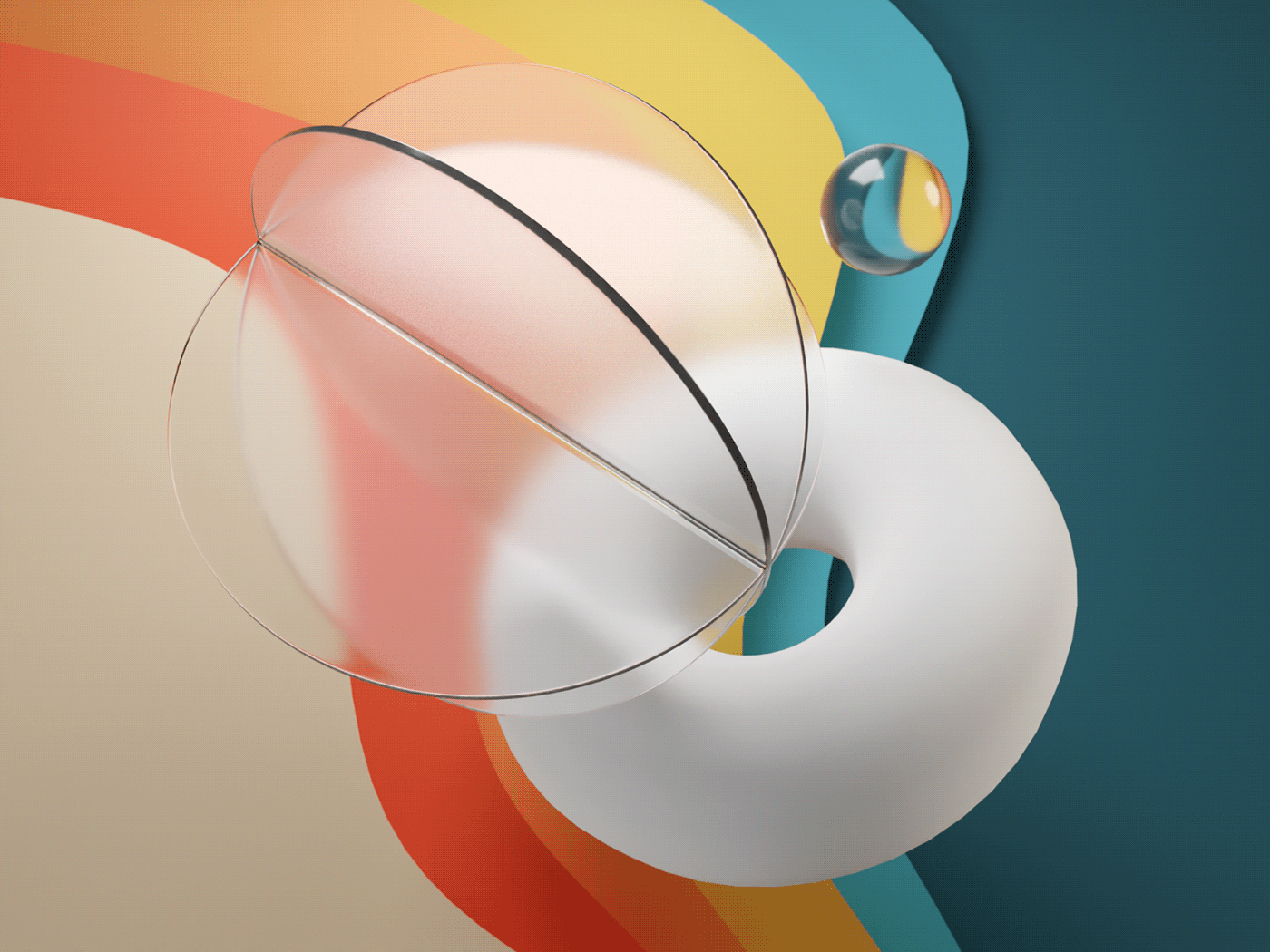 3D abstract b3d blender ILLUSTRATION  Key Visuals objects Renders