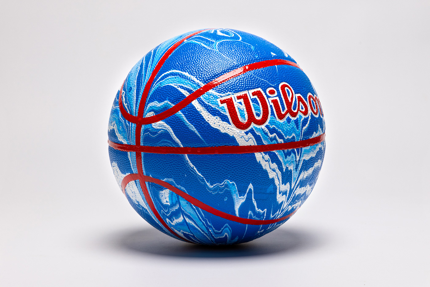 acrylic art ball basketball chicago bulls detroit pistons fusion NBA painting   wilson