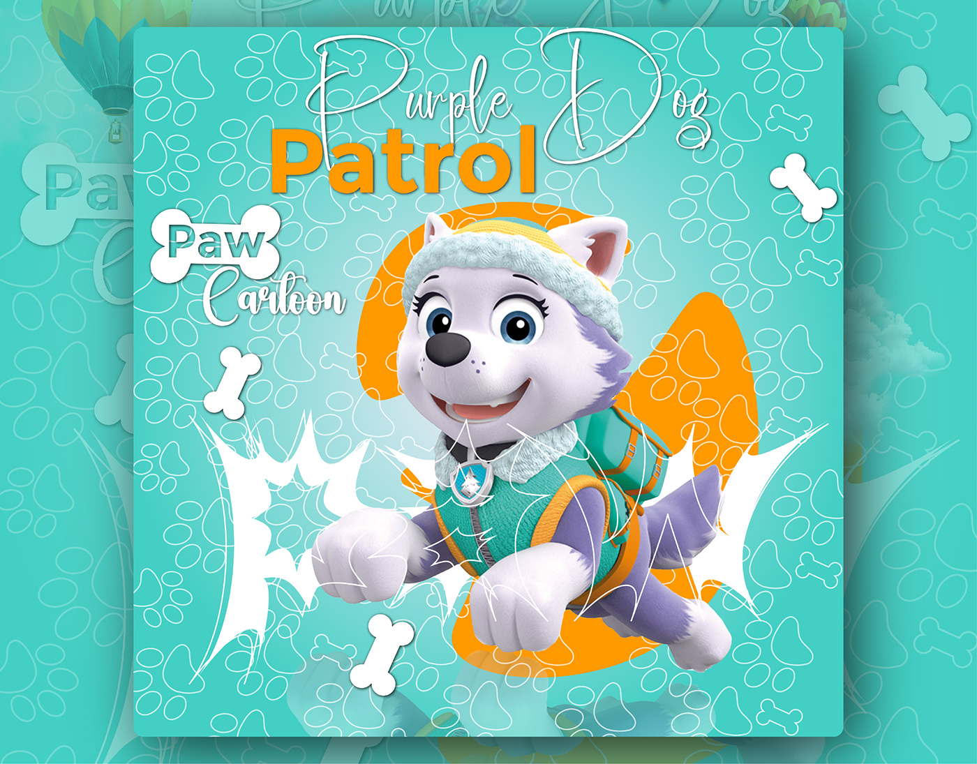 PAW Patrol toys identity Pet design gráfico Social media post Graphic Designer dog animal dogposter