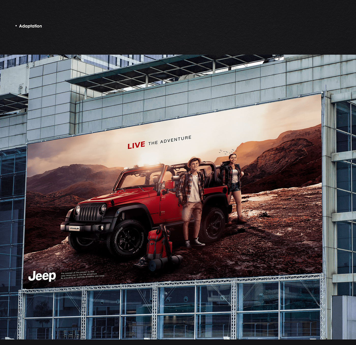 ads adventure art direction  brand Cars egypt feature jeep social media visualization