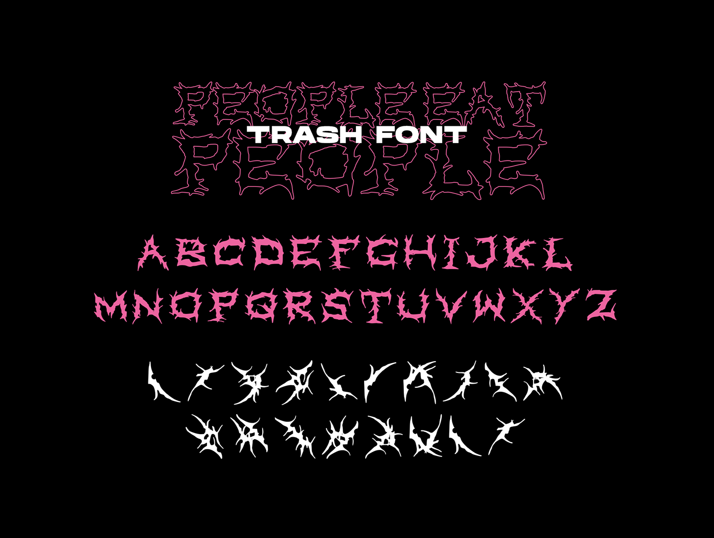 Art Cover Free font free type face metal font sick again trash font Trash Type type typography   Typeface