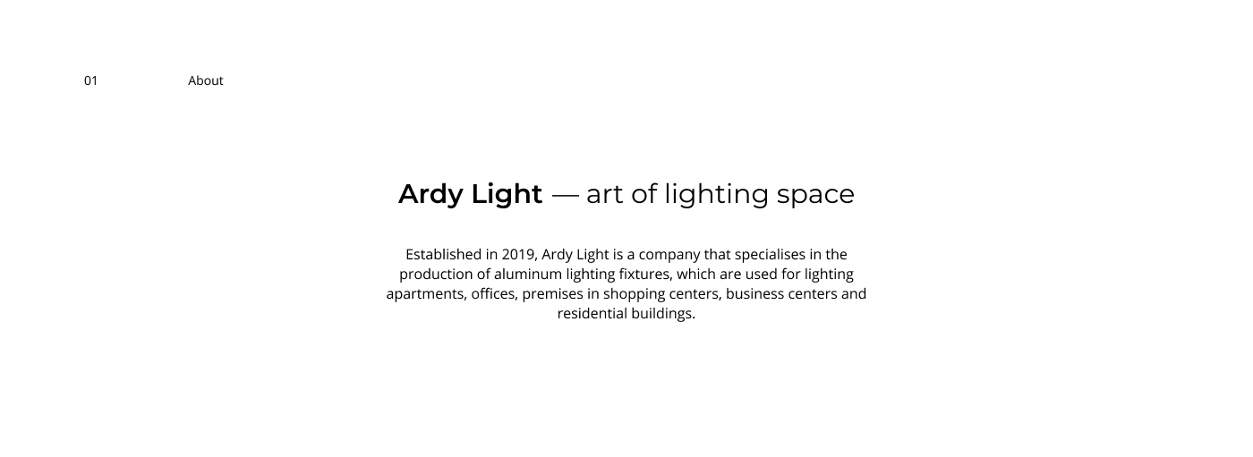 design e-commerce Lamp light minimal shop store UI ux Webdesign