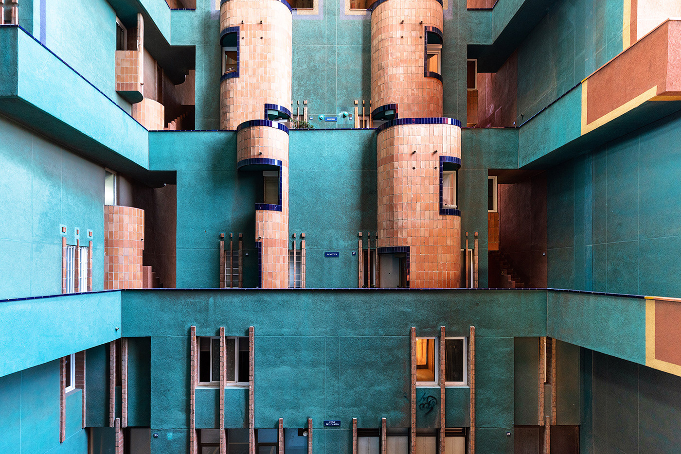 bofill walden7 barcelona architecture arquitectura postmodern concrete red spain design