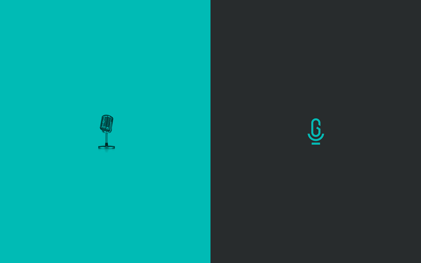 graphic locutor microfone Radio type voice branding  identidade visual logo Logotipo