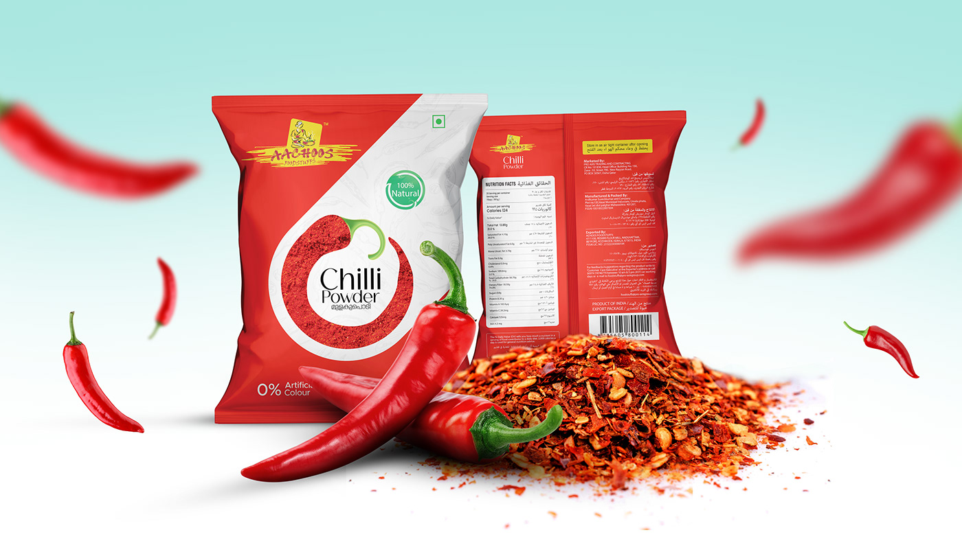 chef cooking Food  marketing   Mockup package Packaging pouch product design  spices