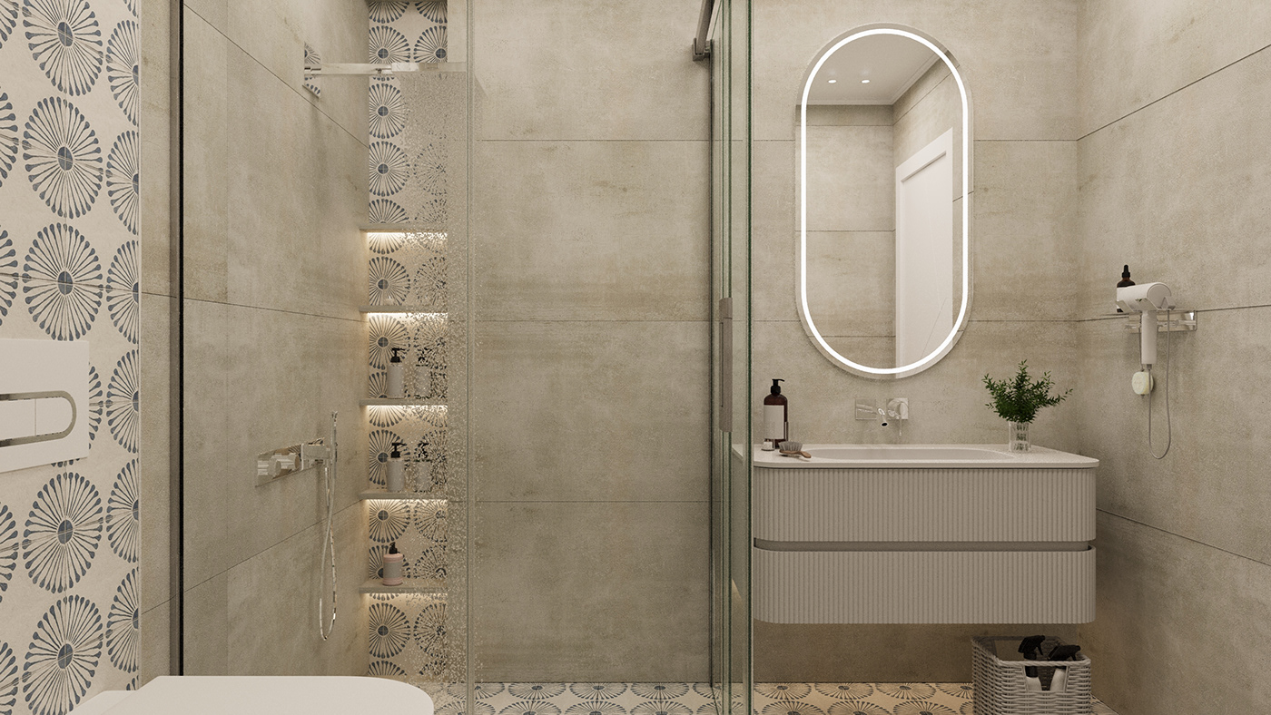 SHOWER bathroom design visual identity brand CGI visualization Render interior design  corona