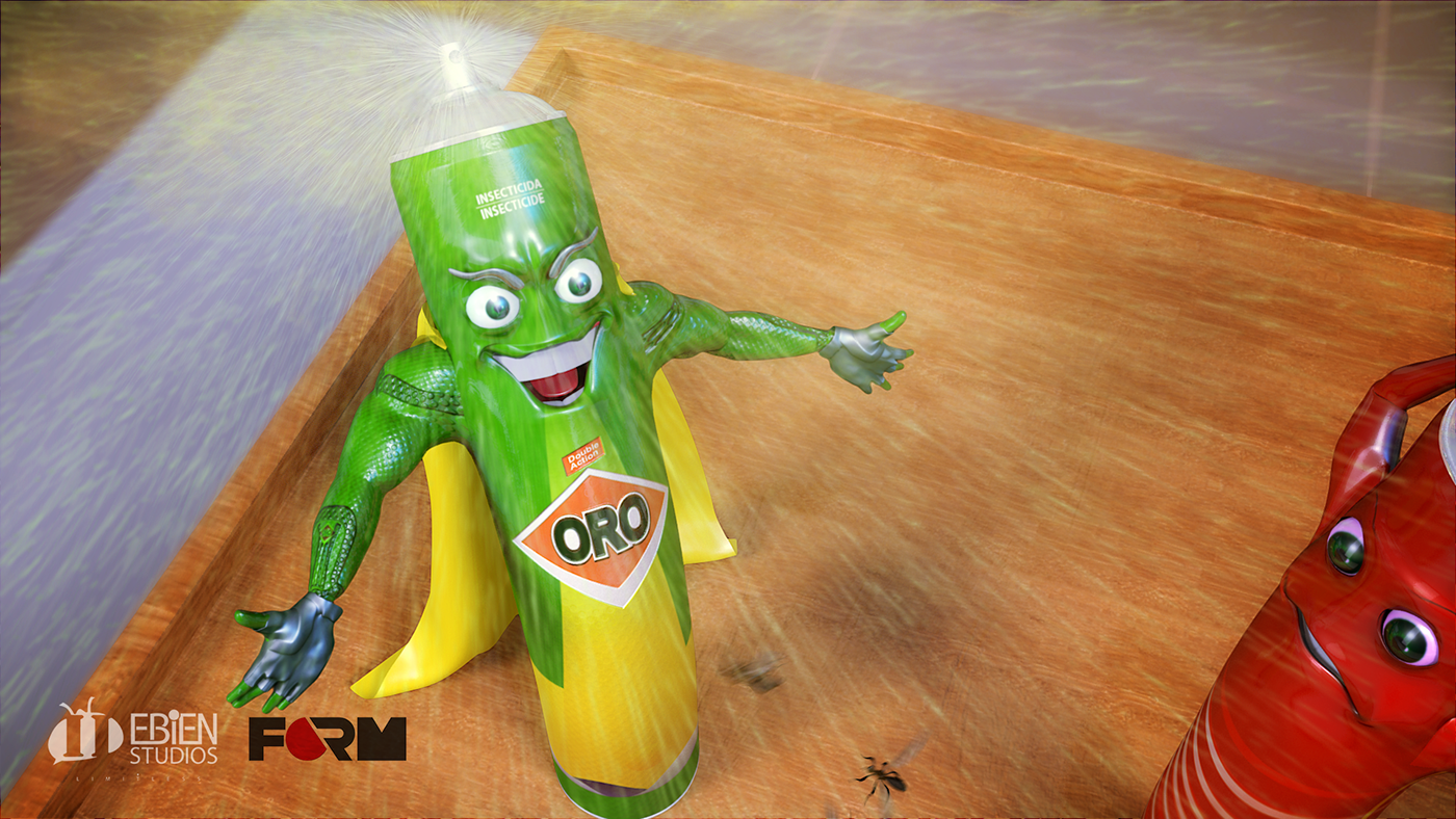 oro insecticide 3d animation animation tvc Maya character animation