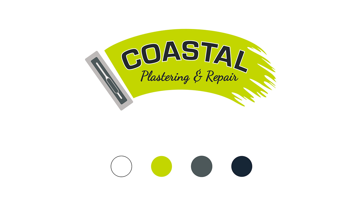 Coastal Plastering & Repair colors for their logo
