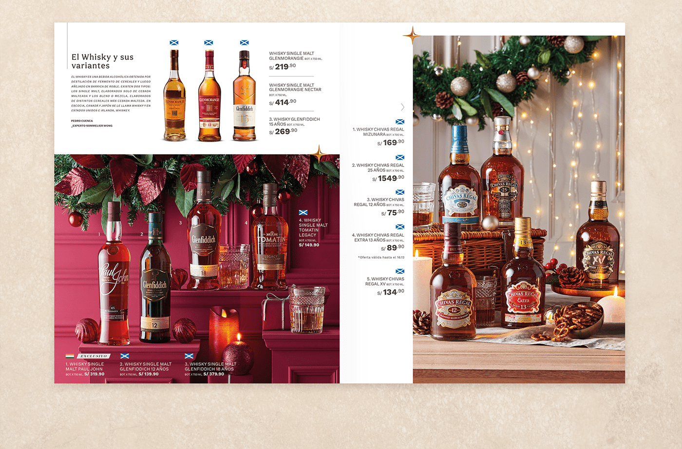 Advertising  bar catalog Catalogue Christmas liquor Liquor Store market photostyling styling 