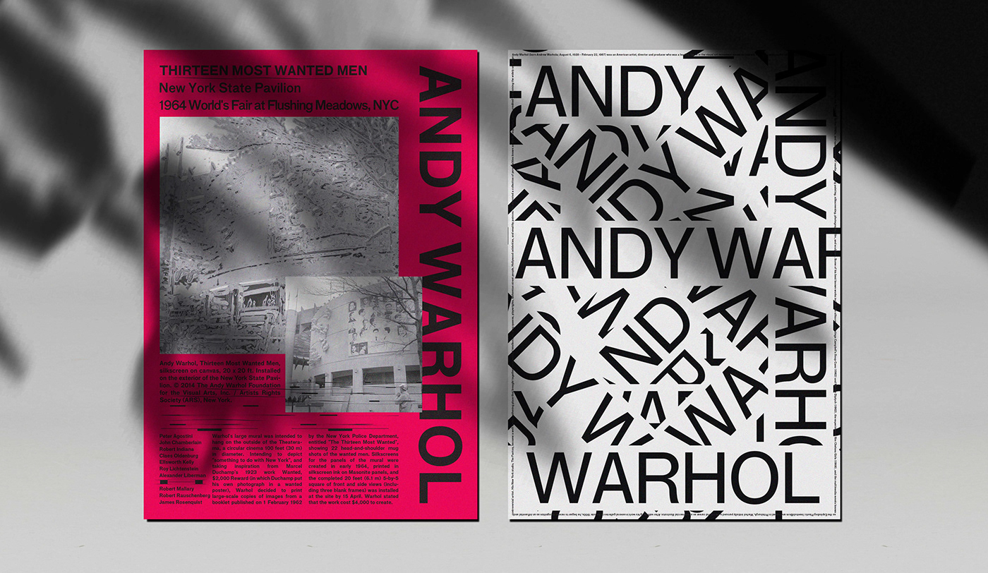 Andy Warhol Pop Art espressionismo astratto arte moderna modern art book design book editorial print publication