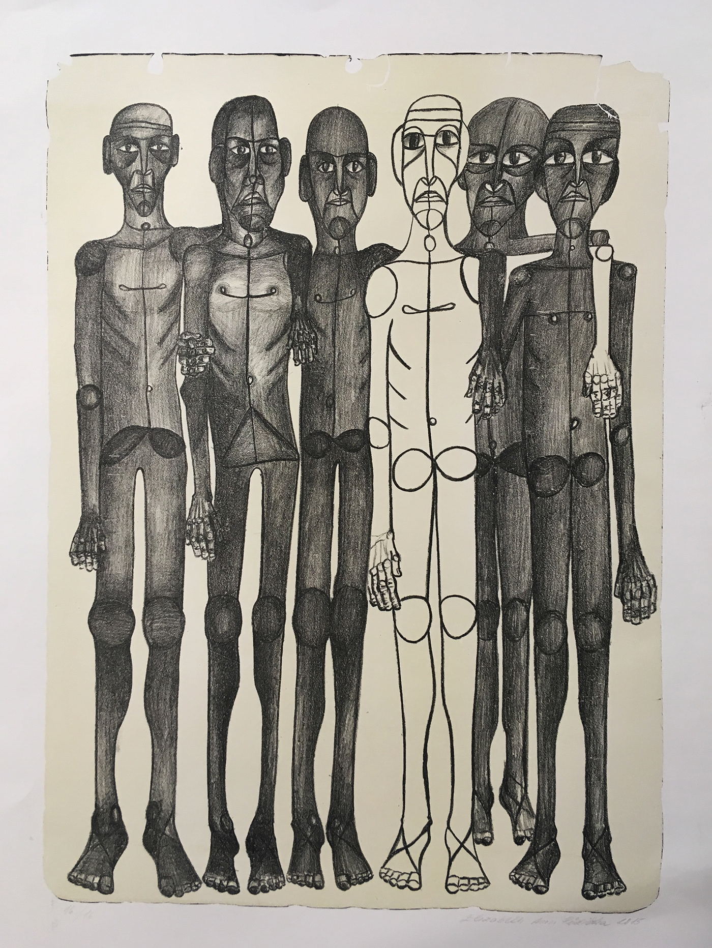 art contemporary art Elizabeth ann Ruzicka e.a.r. body lines simple friends illustrations