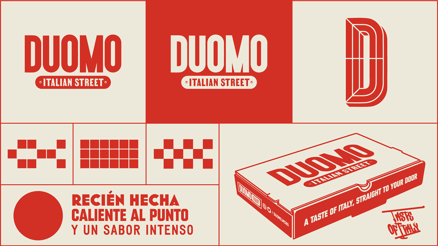 branding  brand identity Pizza pizzeria Packaging pizza box menu italian Food 