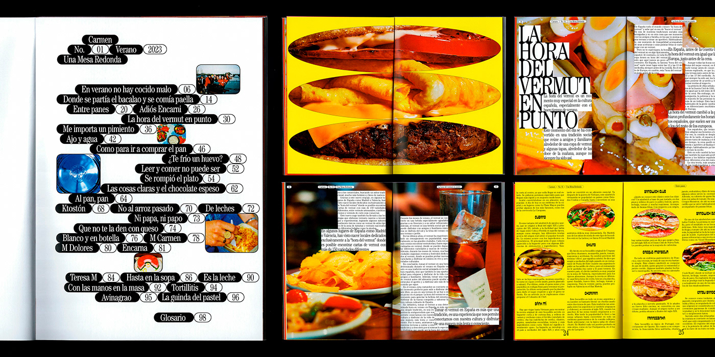 editorial magazine print Layout cooking Food  scan typography   Graphic Designer visual identity