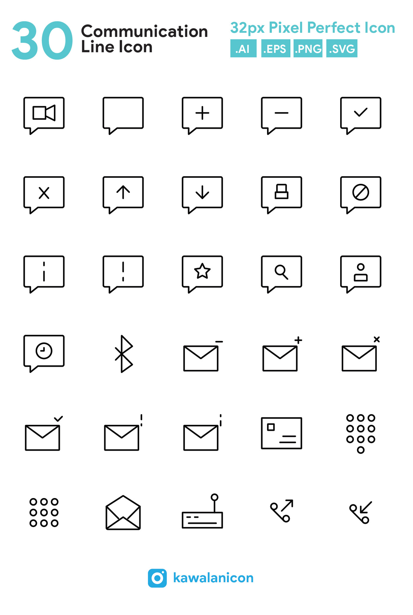 communication line icon icon set pixel perfect icon icons communication icon graphic design  UI ux icon design 