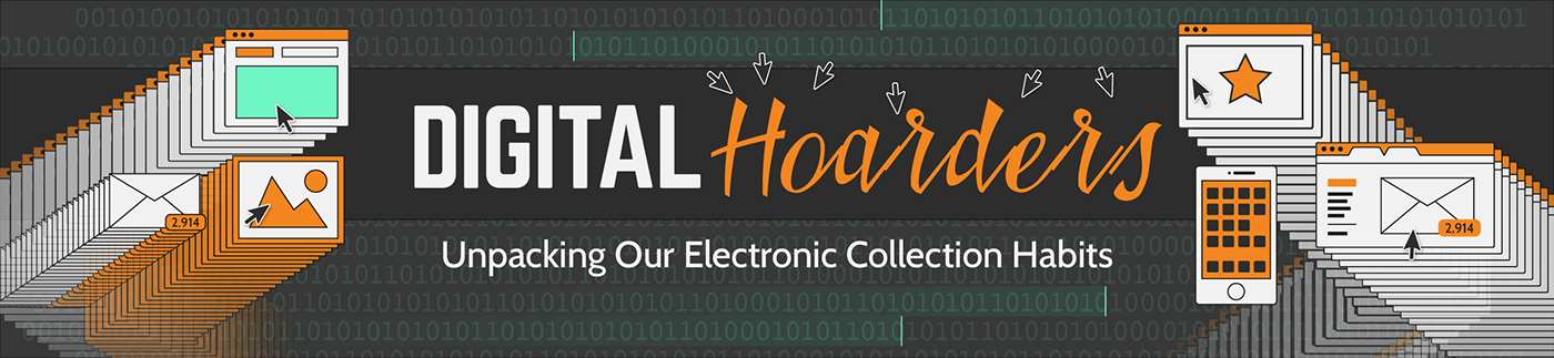 digital hoarder Email information infographic