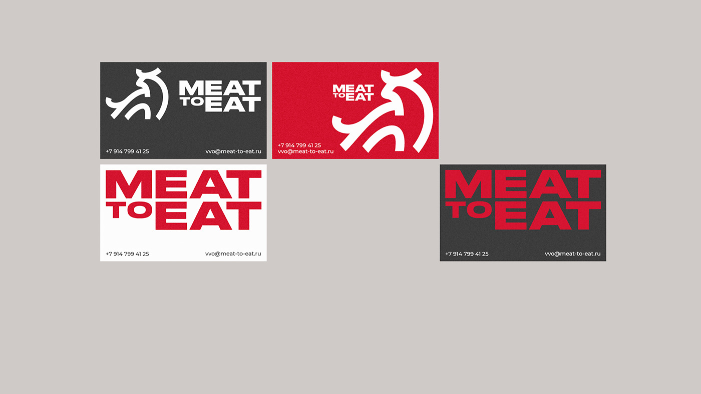 branding  clean eat identity logo meat minimal